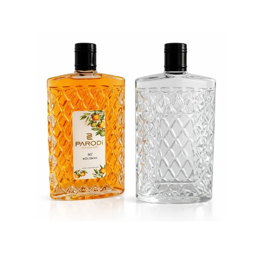 Code 2001 glass cologne bottle