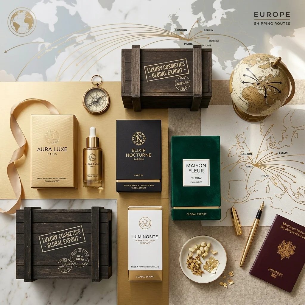Cartons prepared for export shipment